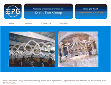 Tablet Screenshot of eventprosgroup.com